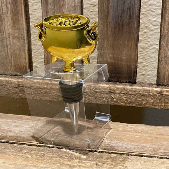 Halloween Witches Cauldron Wine Bottle Stopper, Cauldron Wine Bottle Stopper - Picture 15 of 16